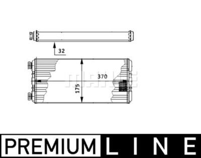 MAHLE AH 131 000P / Scambiatore calore, Riscaldamento abitacolo BEHR *** PREMIUM LINE ***