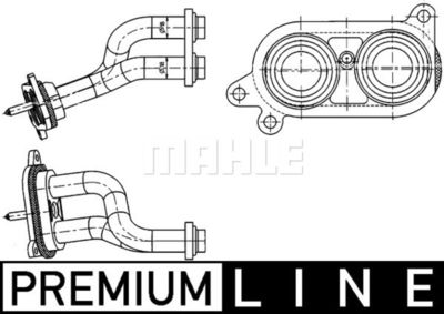 Mahle ahx 3 000P / tubazione, scambiatore termico behr *** premium line ***