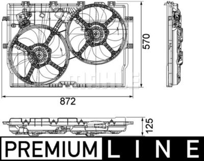 Mahle cff 193 000P / ventola, raffreddamento motore behr *** premium line ***