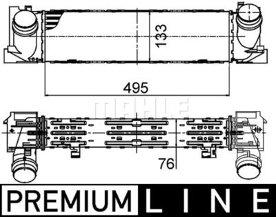 Mahle ci 393 000P / intercooler behr *** premium line ***