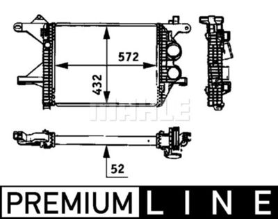 Mahle ci 94 000P / intercooler behr *** premium line ***