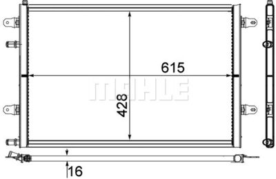 MAHLE CIR 10 000P / Radiatore bassa temperatura, Intercooler BEHR *** PREMIUM LINE ***