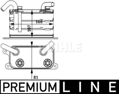 Mahle clc 62 000P / radiatore olio, olio motore behr *** premium line ***