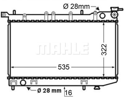 MAHLE CR 127 000S / Radiatore, Raffreddamento motore BEHR