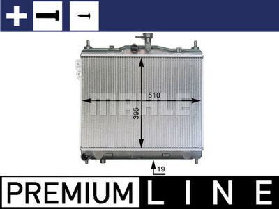 MAHLE CR 1277 000P / Radiatore, Raffreddamento motore BEHR *** PREMIUM LINE ***