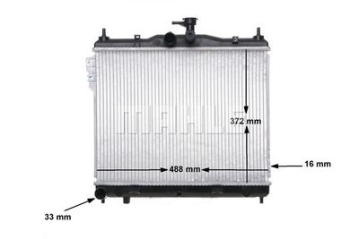 MAHLE CR 1277 000S / Radiatore, Raffreddamento motore BEHR