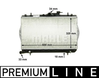 MAHLE CR 1280 000P / Radiatore, Raffreddamento motore BEHR *** PREMIUM LINE ***