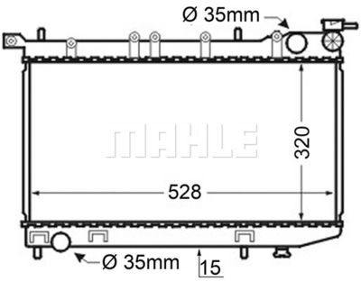 MAHLE CR 128 000S / Radiatore, Raffreddamento motore BEHR