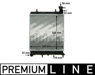 MAHLE CR 1281 000P / Radiatore, Raffreddamento motore BEHR *** PREMIUM LINE ***