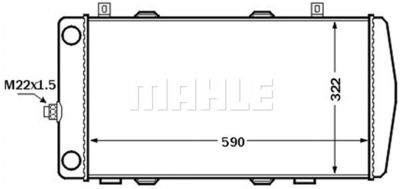 MAHLE CR 1513 000S / Radiatore, Raffreddamento motore BEHR