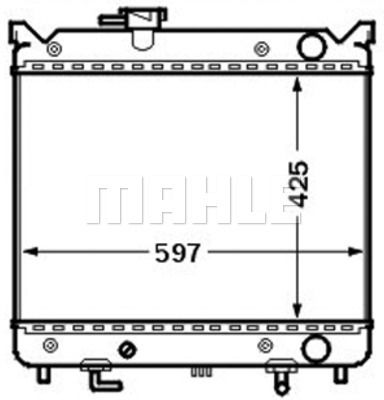 MAHLE CR 1515 000S / Radiatore, Raffreddamento motore BEHR
