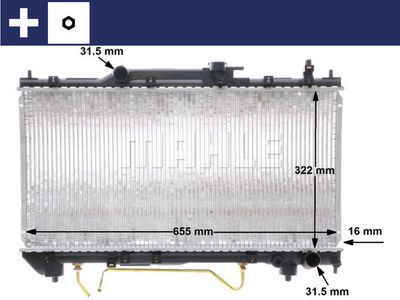 MAHLE CR 1519 000S / Radiatore, Raffreddamento motore BEHR