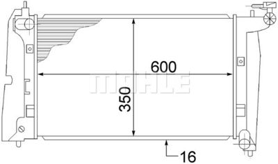 MAHLE CR 1526 000S / Radiatore, Raffreddamento motore BEHR