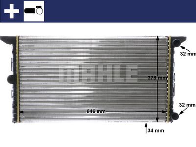 MAHLE CR 1534 000S / Radiatore, Raffreddamento motore BEHR