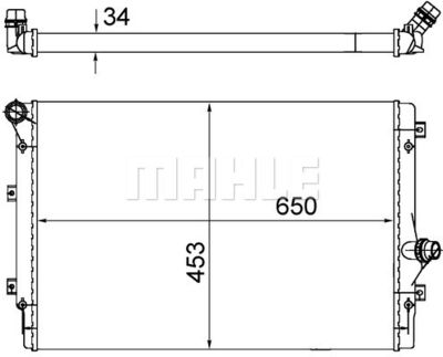 MAHLE CR 1539 002S / Radiatore, Raffreddamento motore BEHR