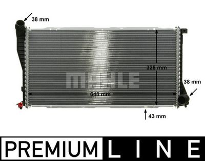 MAHLE CR 288 000P / Radiatore, Raffreddamento motore BEHR *** PREMIUM LINE ***