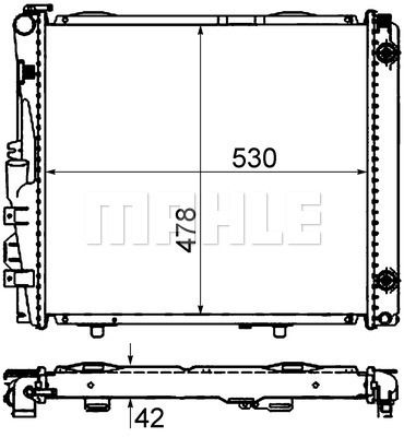 MAHLE CR 290 000S / Radiatore, Raffreddamento motore BEHR