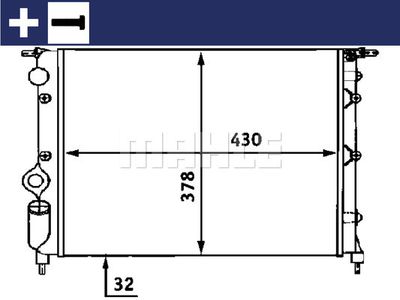 MAHLE CR 476 000S / Radiatore, Raffreddamento motore BEHR