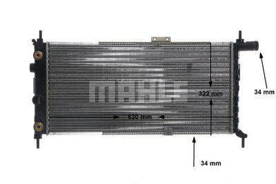 MAHLE CR 479 000S / Radiatore, Raffreddamento motore BEHR