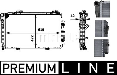 MAHLE CR 485 000P / Radiatore, Raffreddamento motore BEHR *** PREMIUM LINE ***