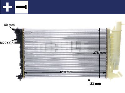 MAHLE CR 487 000S / Radiatore, Raffreddamento motore BEHR