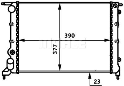 MAHLE CR 488 000S / Radiatore, Raffreddamento motore BEHR