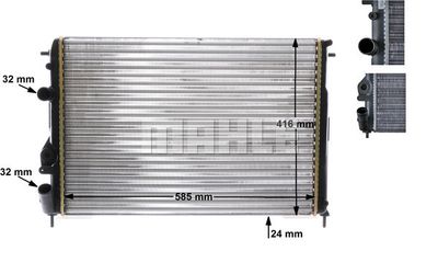 MAHLE CR 493 000S / Radiatore, Raffreddamento motore BEHR