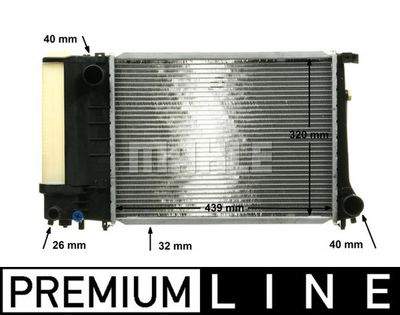 MAHLE CR 495 000P / Radiatore, Raffreddamento motore BEHR *** PREMIUM LINE ***