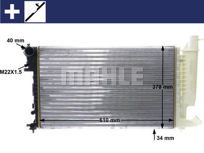 MAHLE CR 498 000S / Radiatore, Raffreddamento motore BEHR