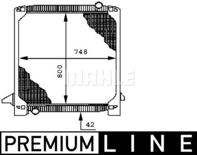MAHLE CR 693 000P / Radiatore, Raffreddamento motore BEHR *** PREMIUM LINE ***