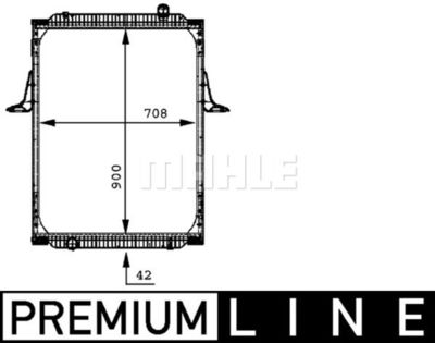 MAHLE CR 698 000P / Radiatore, Raffreddamento motore BEHR *** PREMIUM LINE ***
