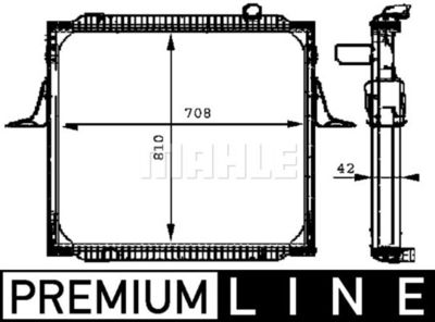 MAHLE CR 699 000P / Radiatore, Raffreddamento motore BEHR *** PREMIUM LINE ***