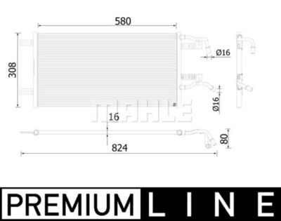 MAHLE CR 935 000P / Radiatore, Raffreddamento motore BEHR *** PREMIUM LINE ***