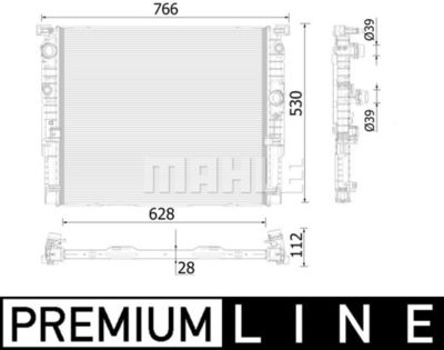 MAHLE CR 937 000P / Radiatore, Raffreddamento motore BEHR *** PREMIUM LINE ***