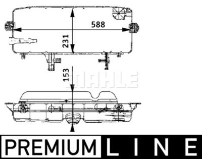 MAHLE CRT 45 000P / Serbatoio compensazione, Refrigerante BEHR *** PREMIUM LINE ***