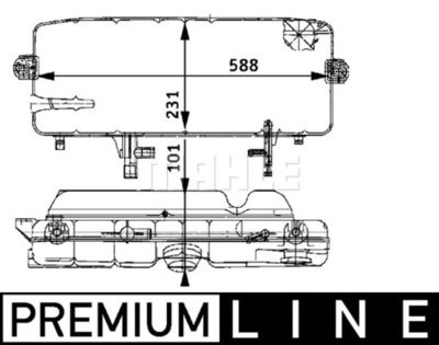 MAHLE CRT 46 000P / Serbatoio compensazione, Refrigerante BEHR *** PREMIUM LINE ***