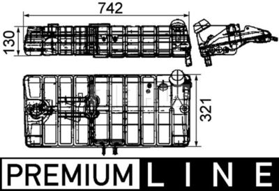 MAHLE CRT 48 000P / Serbatoio compensazione, Refrigerante BEHR *** PREMIUM LINE ***