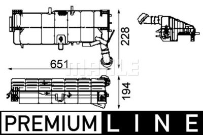 MAHLE CRT 49 000P / Serbatoio compensazione, Refrigerante BEHR *** PREMIUM LINE ***