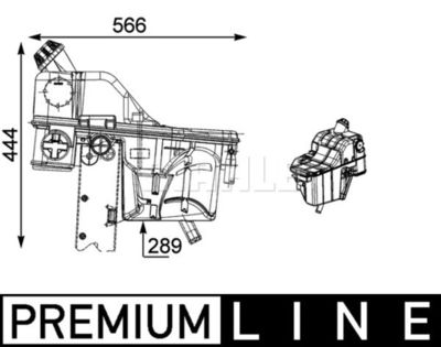 MAHLE CRT 54 000P / Serbatoio compensazione, Refrigerante BEHR *** PREMIUM LINE ***