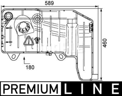 MAHLE CRT 55 000P / Serbatoio compensazione, Refrigerante BEHR *** PREMIUM LINE ***