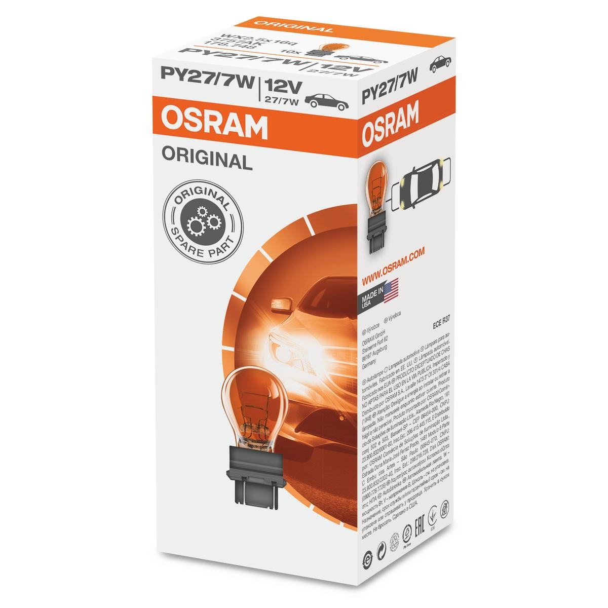Lampada original 12V PY27/7W (WX2.5x16q)