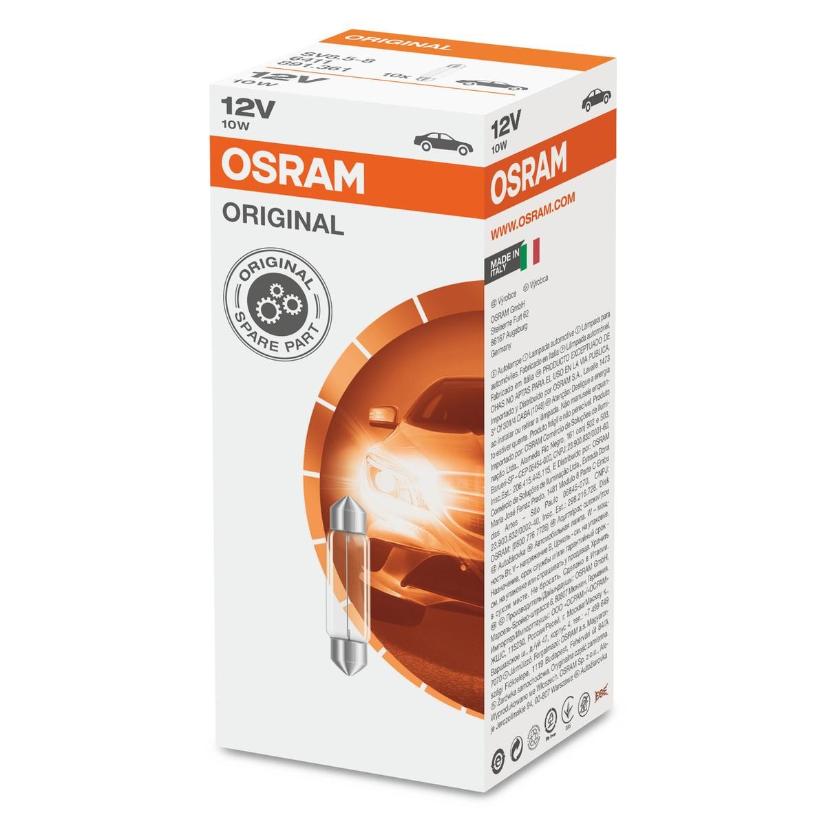 Original siluro 41mm 10W SV8,5-8 12V