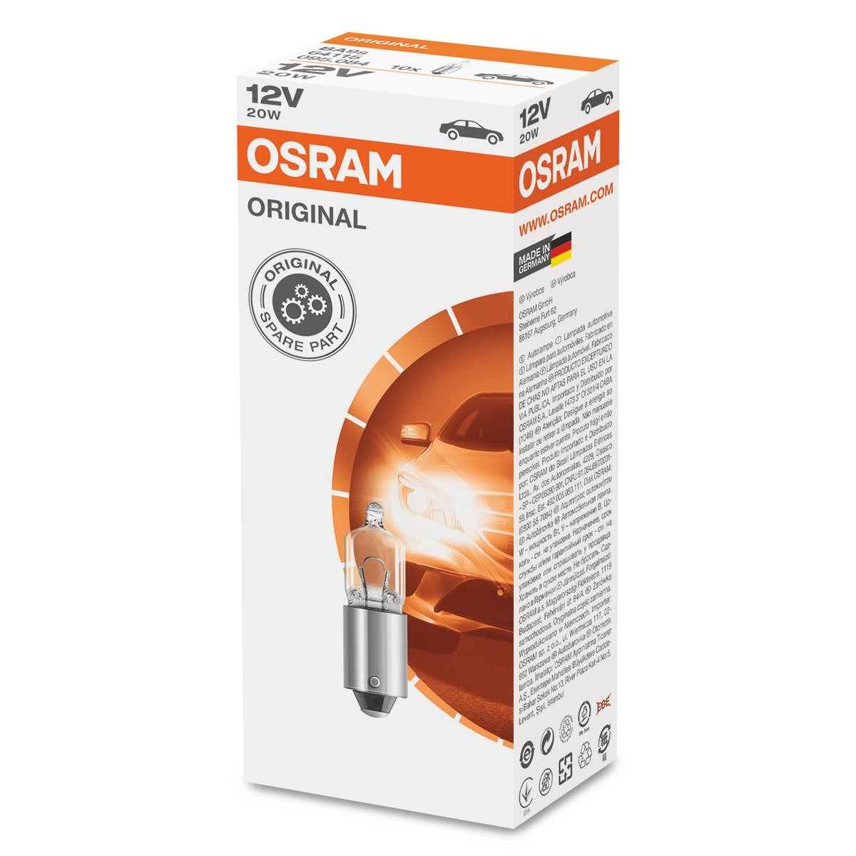 Original miniwatt© 20W BA9s 12V H20