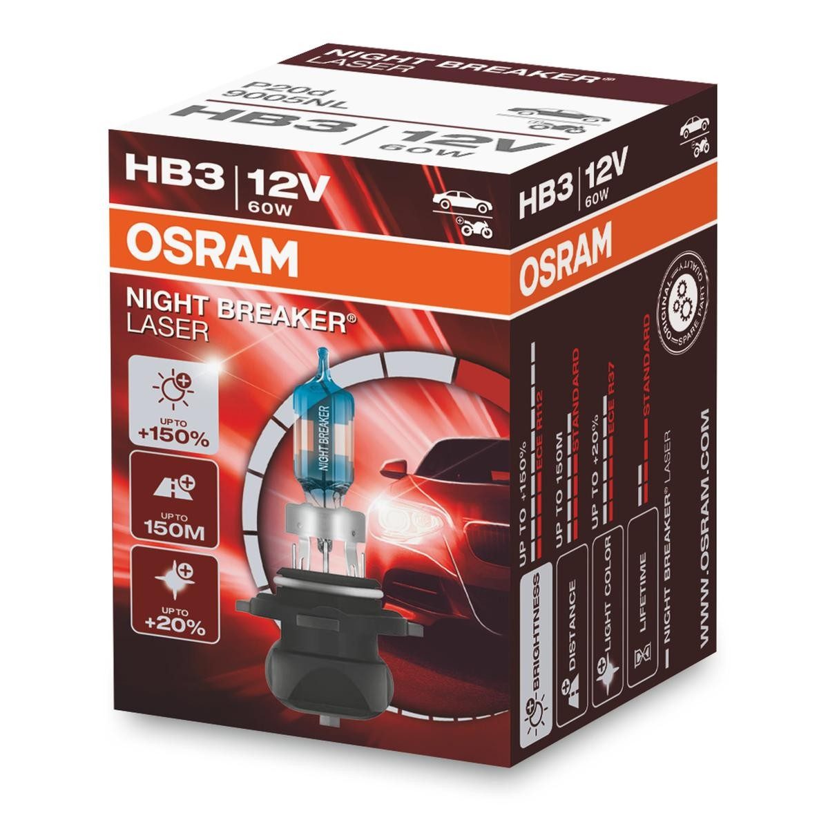 Night breakerï¿½ laser HB3 12V HB3