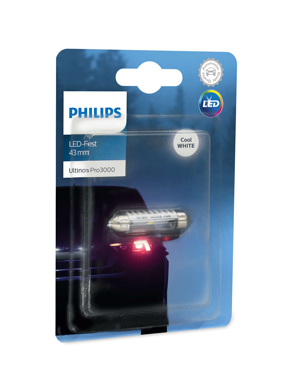 Lampadina di segnalazione per auto FESTOON 43MM LED 11864 U30CW