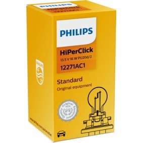 PHILIPS 12271AC1 Lampadina indicatore direzione giallo 12V 16W, PCY16W