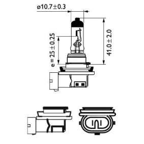 PHILIPS 12360C1 Lampadina, faro di profondità H8 12V 35WAlogeno