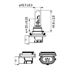PHILIPS 12361C1 Lampadina, faro di profondità H9 12V 65WAlogeno