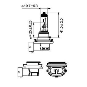 PHILIPS 12362WVUB1 Lampadina, faro di profondità H11 12V 55WAlogeno