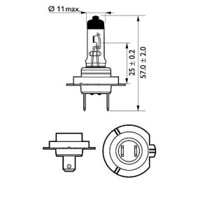 PHILIPS LongLife EcoVision 12972LLECOB1 Lampadina faro principale H7 12V 55W3000K Alogeno